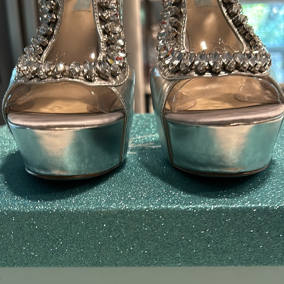 Blue by Betsey Johnson Silver Ankle Strap - Picture 5 of 8